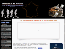 Tablet Screenshot of detecteurs-metaux.com